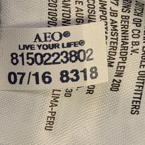 American Eagle Outfitters Seriously Soft Heathered Blue Striped Sleeve‎ Hoodie - Picture 5 of 14